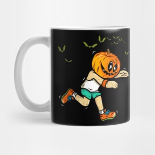 Halloween pumpkin head boy Mug